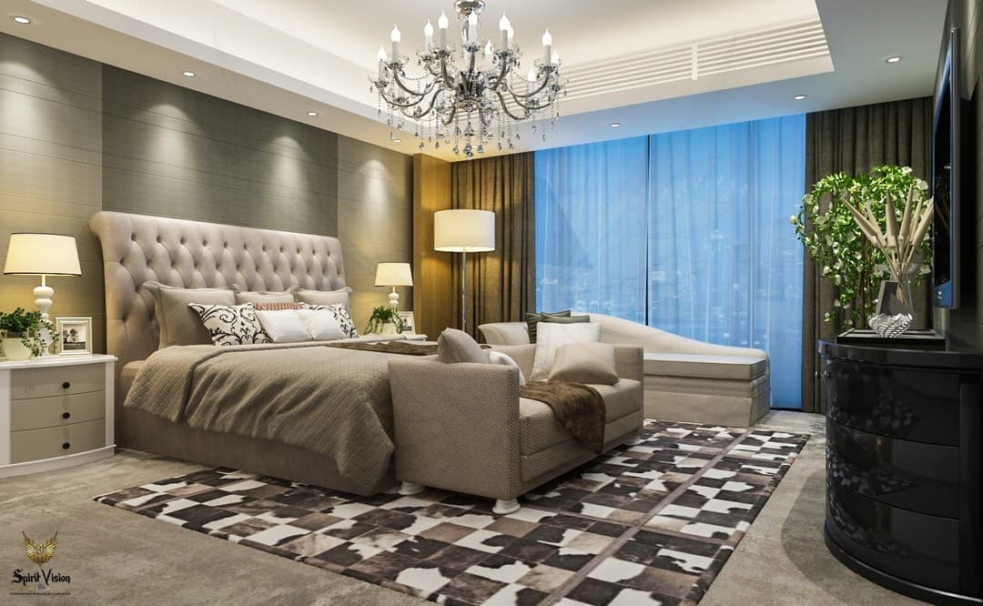 A stunning living room representing interior design services.